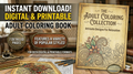 Detailed Adult Coloring Book PDF - 7 Intricate Printable Pages | Stress Relief & Mindfulness Patterns | Instant Digital Download